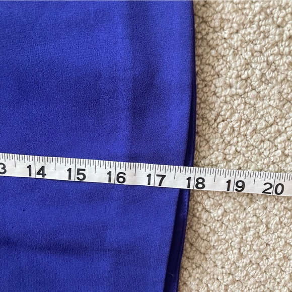 Babaton Aritzia Colorblock Mini Skirt Size 6 Blue Cream Black Lined Like New - Picture 2 of 10